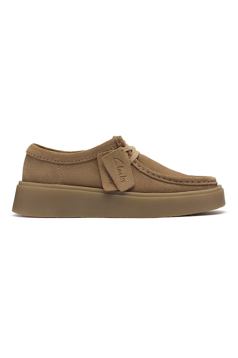 Clarks, Велурени мокасини Torview, Канелено кафяво