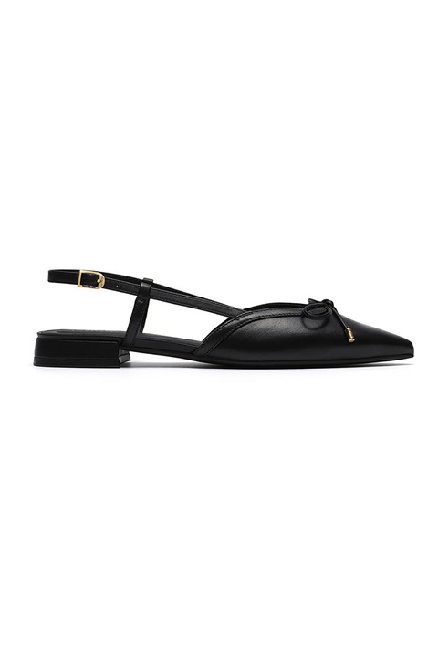 Clarks, Pantofi slingback de piele Sansa, Negru