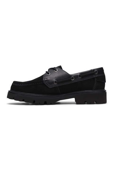 Clarks, Кожени мокасини Cleyhill, Черен