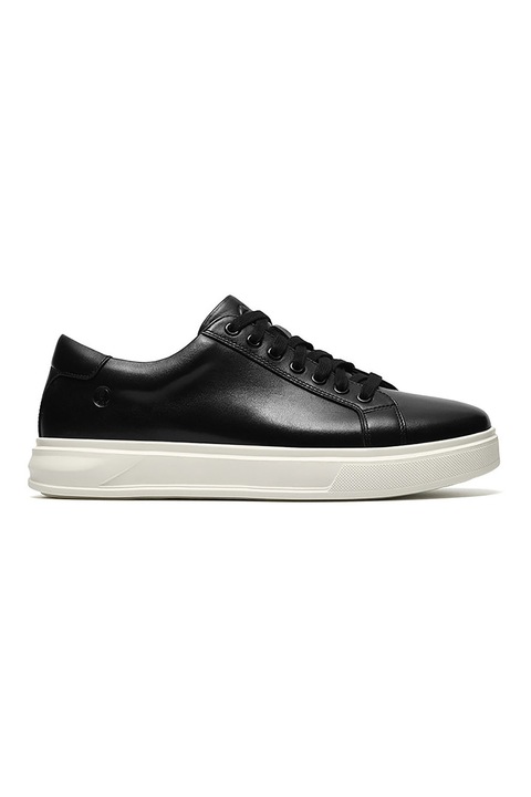 Clarks, Goswell bőrsneaker, Fekete