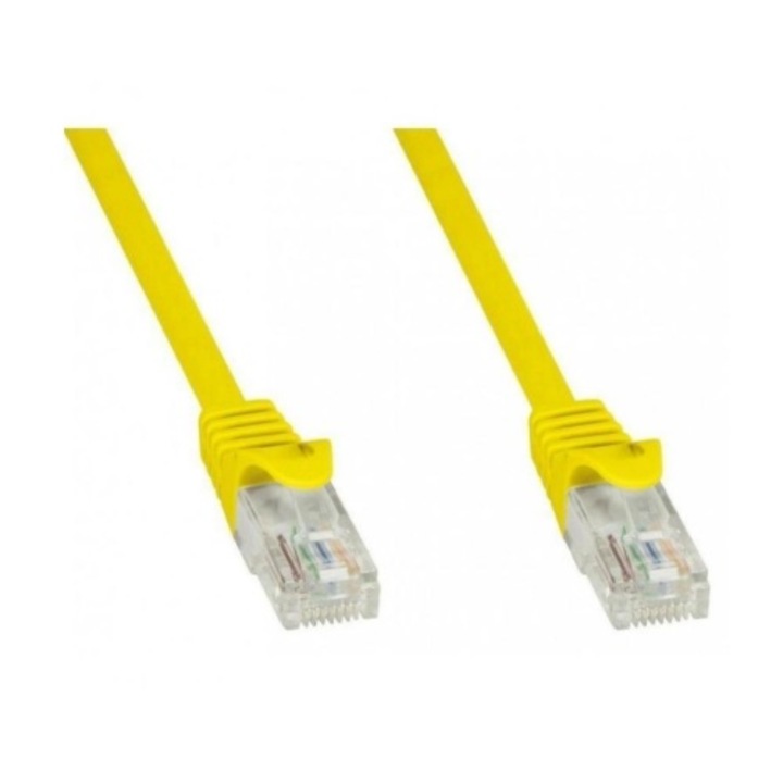 Cablu Patchcord, TECHly, ICOC CCA5U-200-YET, 20, galben
