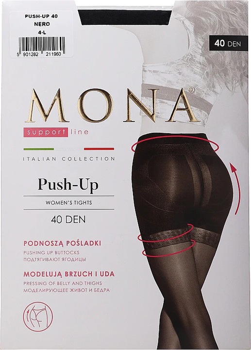 Ciorapi Dres modelator Mona* Push-up 40 den- 3M