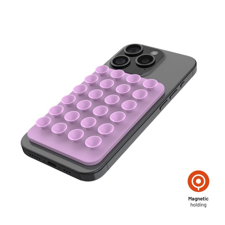 FIXED mobiltelefon tartó, rózsaszín, univerzális, mágneses, 285838