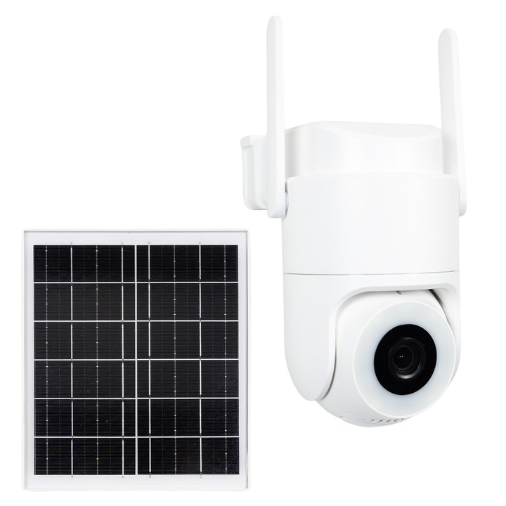 Camera supraveghere video PNI IP984S AOV 4G, 4MP acumulator 8000 mAh, comunicare bidirectionala, IP66