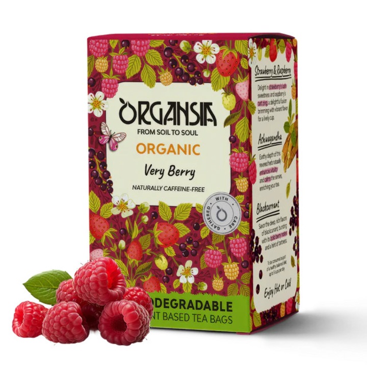 ORGANSIA- Ceai organic Very Berry, 18 pliculete