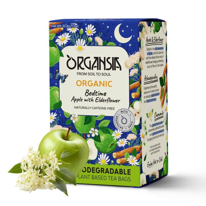 ORGANSIA- Ceai organic Somn Usor cu mar si soc, 18 pliculete