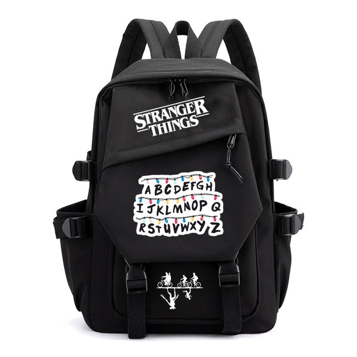 Stranger Things hátizsák, nagy kapacitású, 42x39x13cm