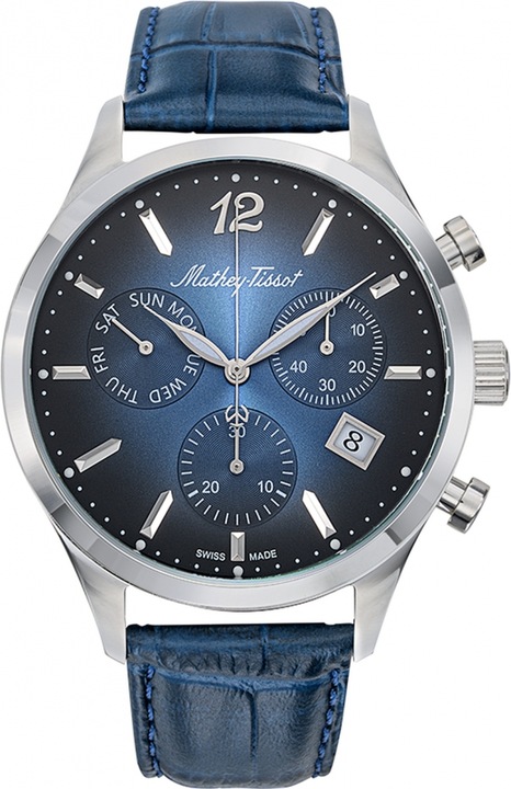 Ceas de barbati MATHEY-TISSOT H411CHALBU, clasic, bleumarin