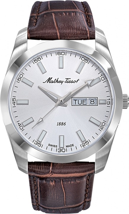 Ceas de mana masculin MATHEY-TISSOT H453ALS, clasic, culoare maro
