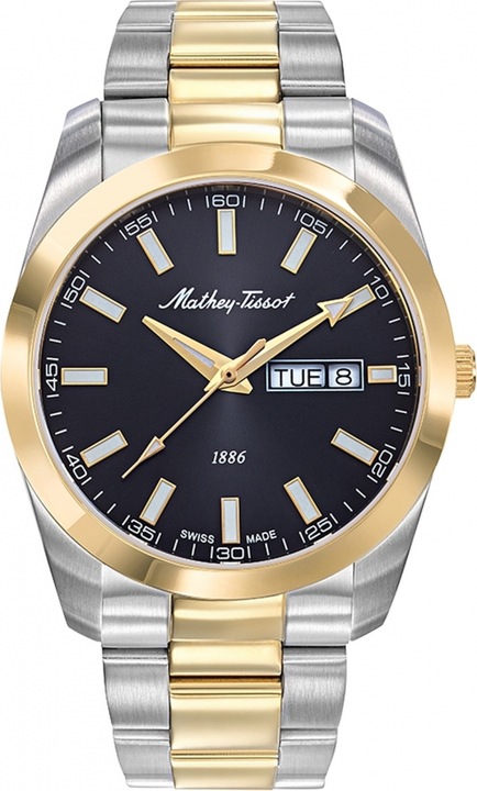 Ceas de barbati MATHEY-TISSOT H453BN, clasic, de culoare aurie