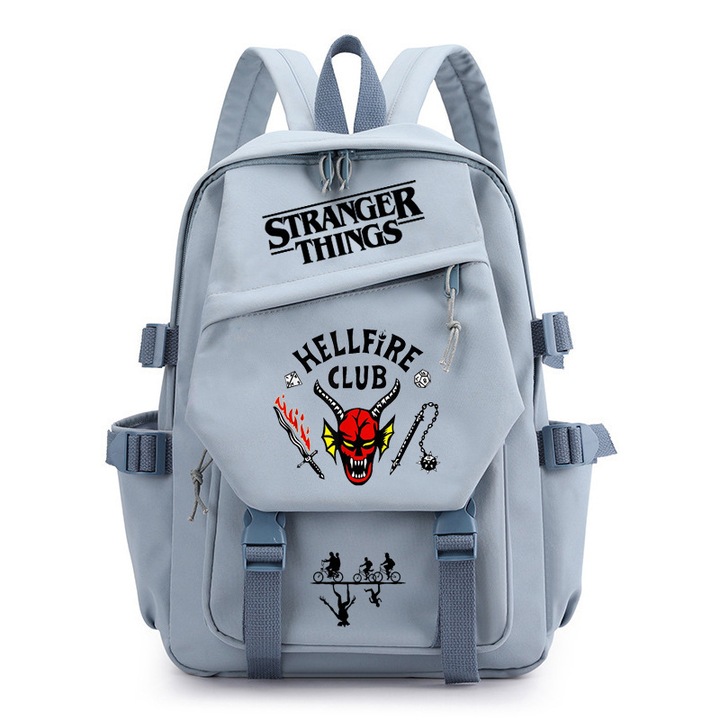 Stranger Things hátizsák, nagy kapacitású, 42x39x13cm
