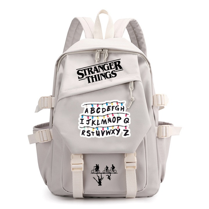 Stranger Things hátizsák, nagy kapacitású, 42x39x13cm