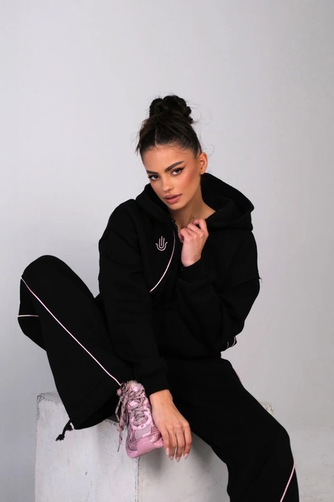 Trening sportiv matlasat de damă MUSE by KARMA, Negru