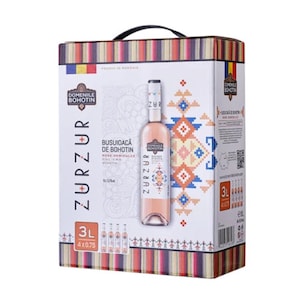 Vin ZUR ZUR Busuioaca Demidulce DOC Domeniile Bohotin 3 L Bag-in-Box, rose