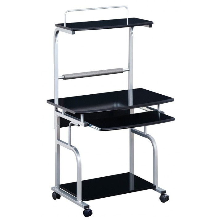 Бюро TECHly ICA-TB 7800BK, черно, размери 120x60см