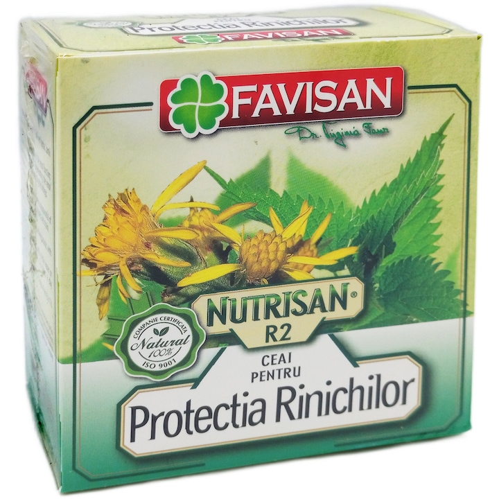 Ceai Nutrisan pentru rinichi, sustinerea filtrarii si drenaj urinar eficient, reteta Dr. Virginia Faur, 50g, Laboratoarele Favisan