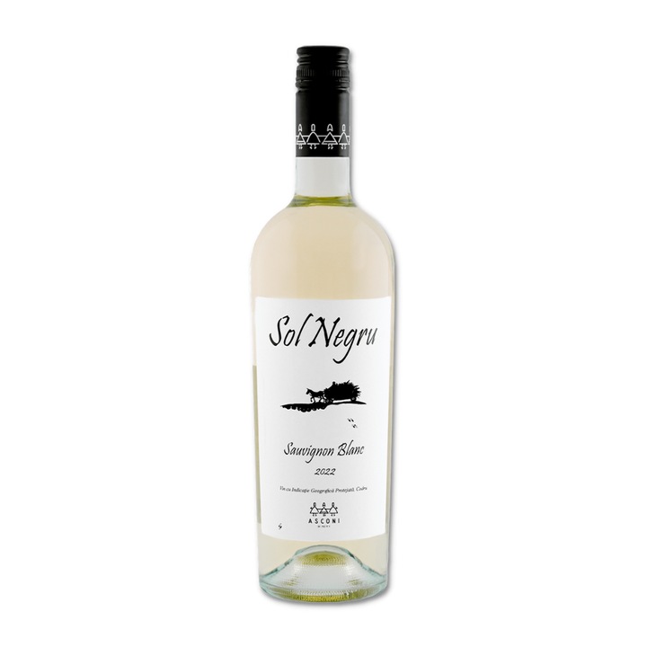 Vin Alb Sec Asconi Sol Negru Sauvignon Blanc 0.75L