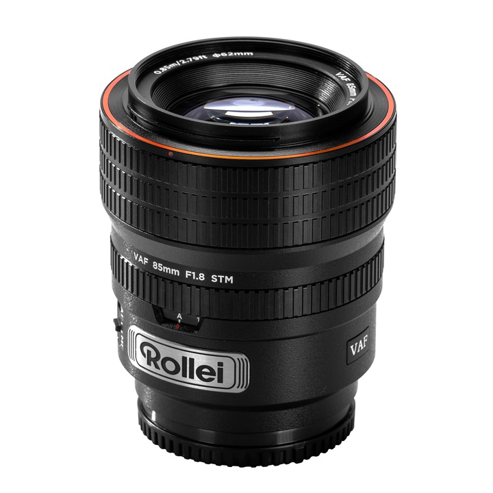 Obiectiv Rollei 85mm F/1.8 cu autofocus, metalic, pentru Sony FE, 477g