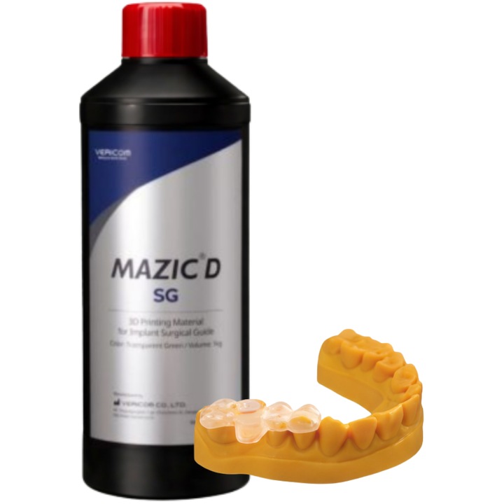 3D gyanta, Vericom Mazic SG Surgical Guide, 1 kg, átlátszó, 3D nyomtatóhoz