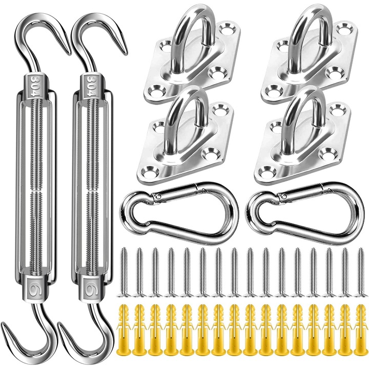 Set ancorare din otel, FZENeast, 40 piese, rezistent la coroziune, ajustabil