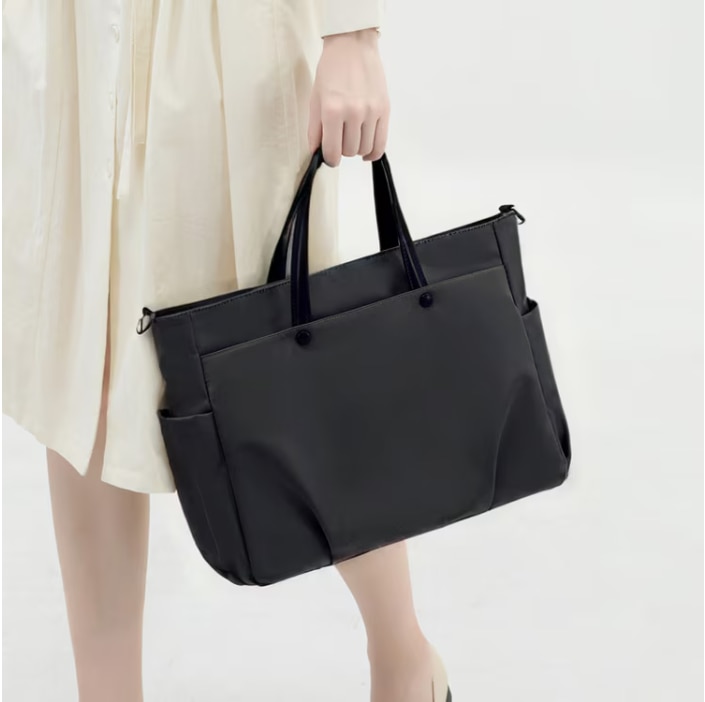 Rucsac laptop SasurLili, capacitate mare, rezistent la apa, negru, 42x12x32cm