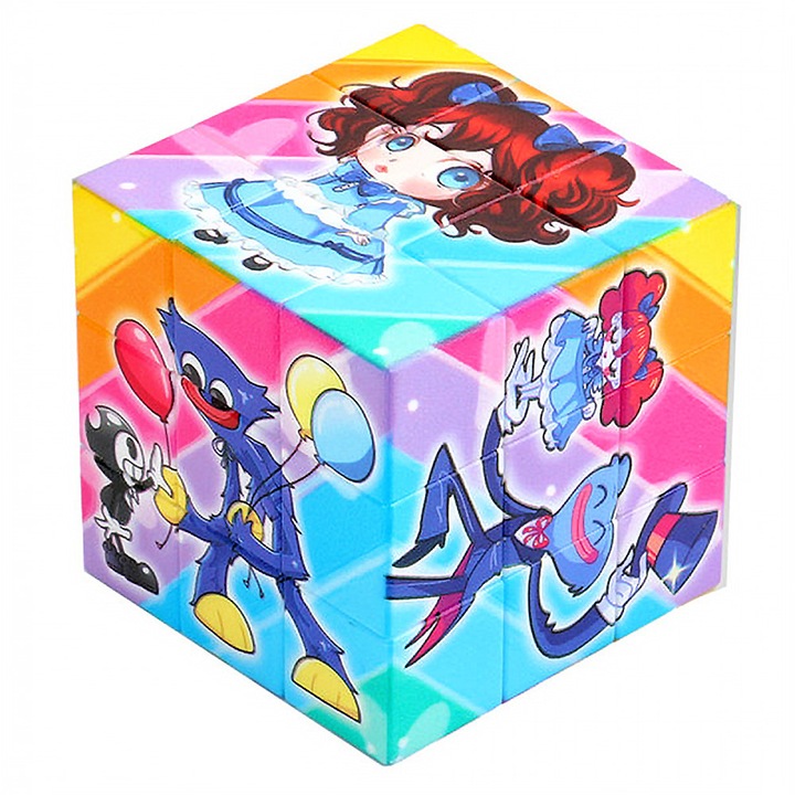 Gyermek mágikus kocka Huggy Wuggy EmonaMall W4653, Többszínű