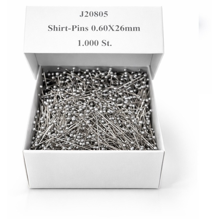 Ingtűk Ø0.60 x 26 mm, fém, 1000 db