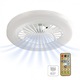 Ventilator de tavan Lightex CHILL, ф200, E27, LED 20W, FAN 5W, 220V, 3000K/4000K/6500K, 1800lm, Dimabil, Telecomandă