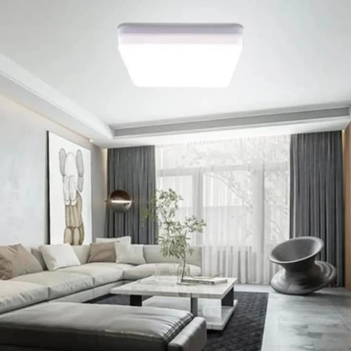 LED плафониера Cotena квадратна 60 W, 1*LED, 30*30, Студена светлина, Бяла