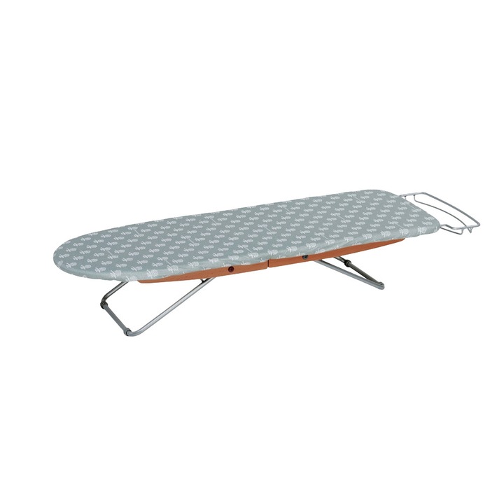 Foppapedretti STIROFAST összecsukható mini vasalódeszka, tömör bükkfa, hőálló pamut, 114x34 cm