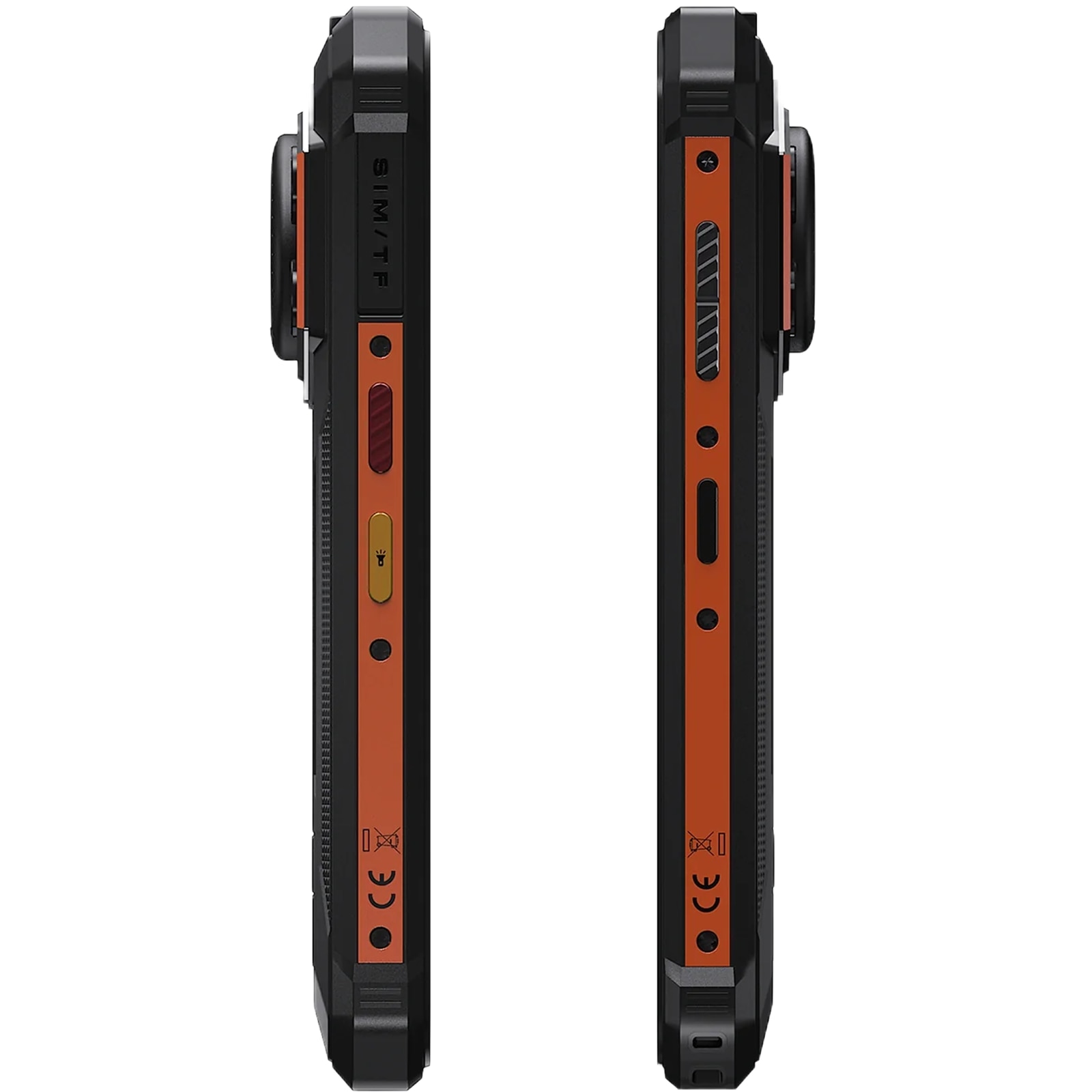 Telefon mobil FOSSIBOT F110L Orange, 4G, Dual SIM, 6.75-inch IPS, 8-Core T615, 4GB RAM, 128GB, NFC, GPS, 128dB Big Speaker, Lanterna 120LM, 10000mAh, IP68/IP69K, Android 15