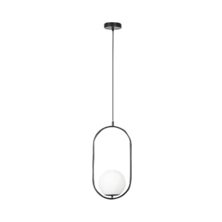 Pendul Rabalux Ghita E27 1x20W, alb/negru, 120x21x21cm