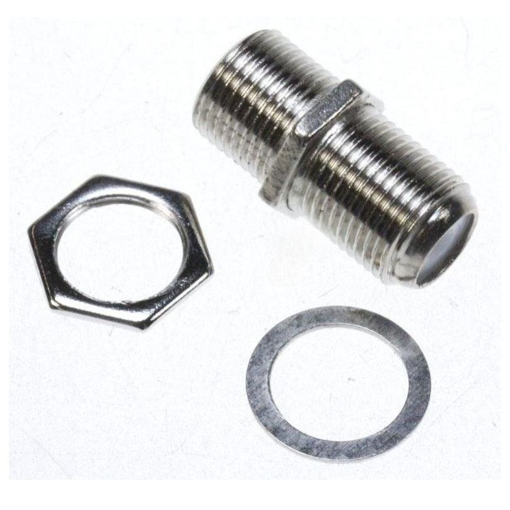 F mama - F mama koaxiális csatlakozó adapter, 6,5mm