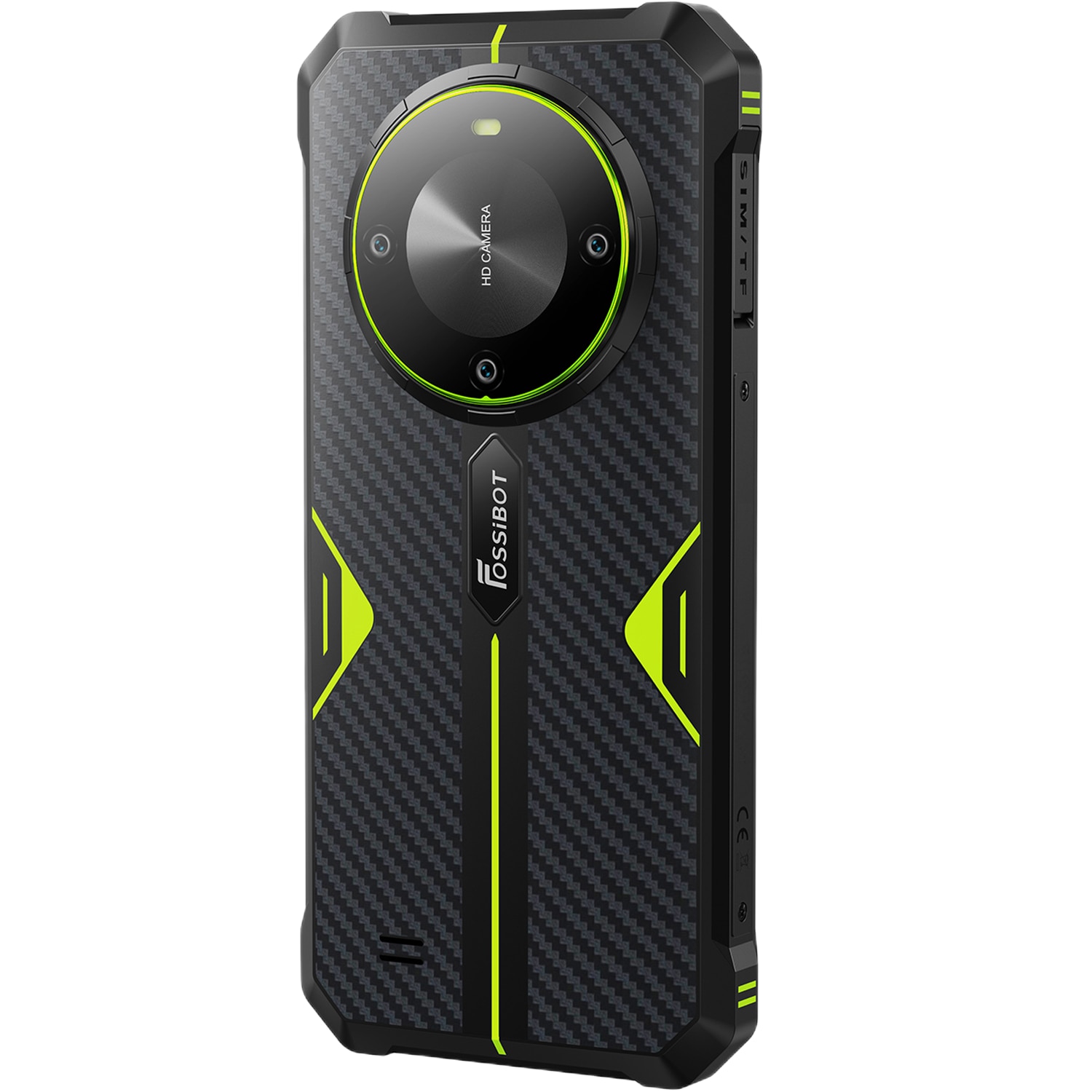 Telefon mobil FOSSIBOT F105, 5G, Dual SIM, Octa-Core, 6.75-inch IPS, 4GB RAM, 64GB, Camera 20MP + 8MP, GPS, NFC, 10300mAh, IP68/IP69K, Android 14, Green