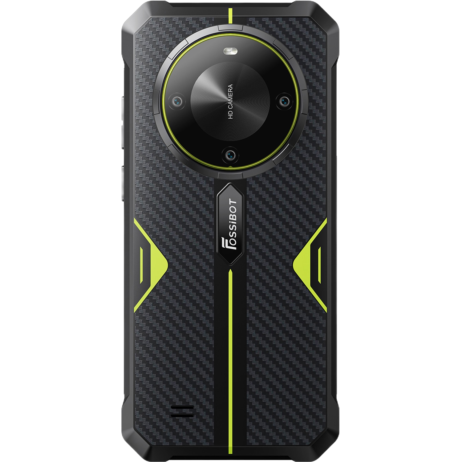 Telefon mobil FOSSIBOT F105, 5G, Dual SIM, Octa-Core, 6.75-inch IPS, 4GB RAM, 64GB, Camera 20MP + 8MP, GPS, NFC, 10300mAh, IP68/IP69K, Android 14, Green