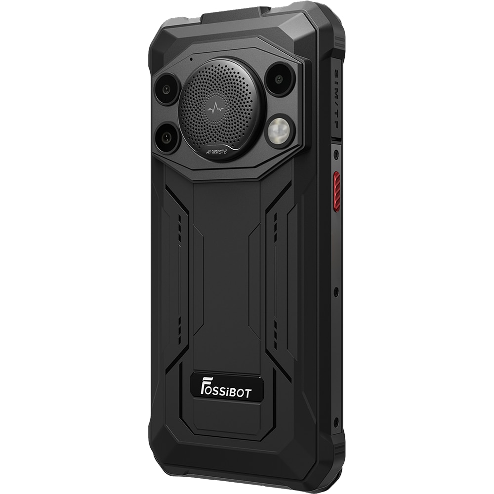 Telefon mobil FOSSIBOT F110 Pro Gray, 5G, Dual SIM, 6.75-inch IPS, 8-Core Dimensity 6300, 8GB RAM, 128GB, NFC, GPS, AI Triple Camera, 128dB Big Speaker, 10000mAh, IP68/IP69K, Android 15
