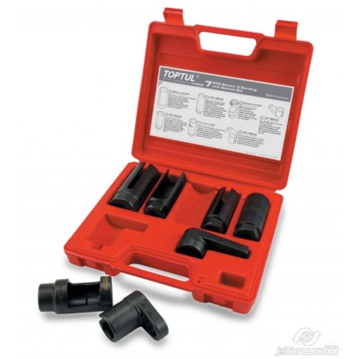 Trusa chei pentru senzor lambda, 7 buc, Toptul