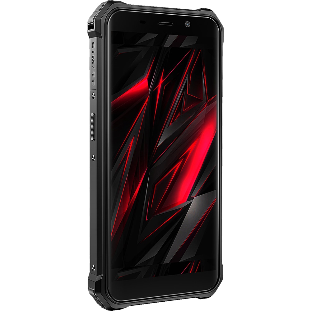 Telefon mobil FOSSIBOT F101 Pro, Dual SIM, 4G, 5.45-inch IPS, Octa-Core Helio P60, 8GB RAM, 128GB, 10600mAh, NFC, GPS, Radio FM, Suport HAC, IP68/IP69K, Android 13, Black