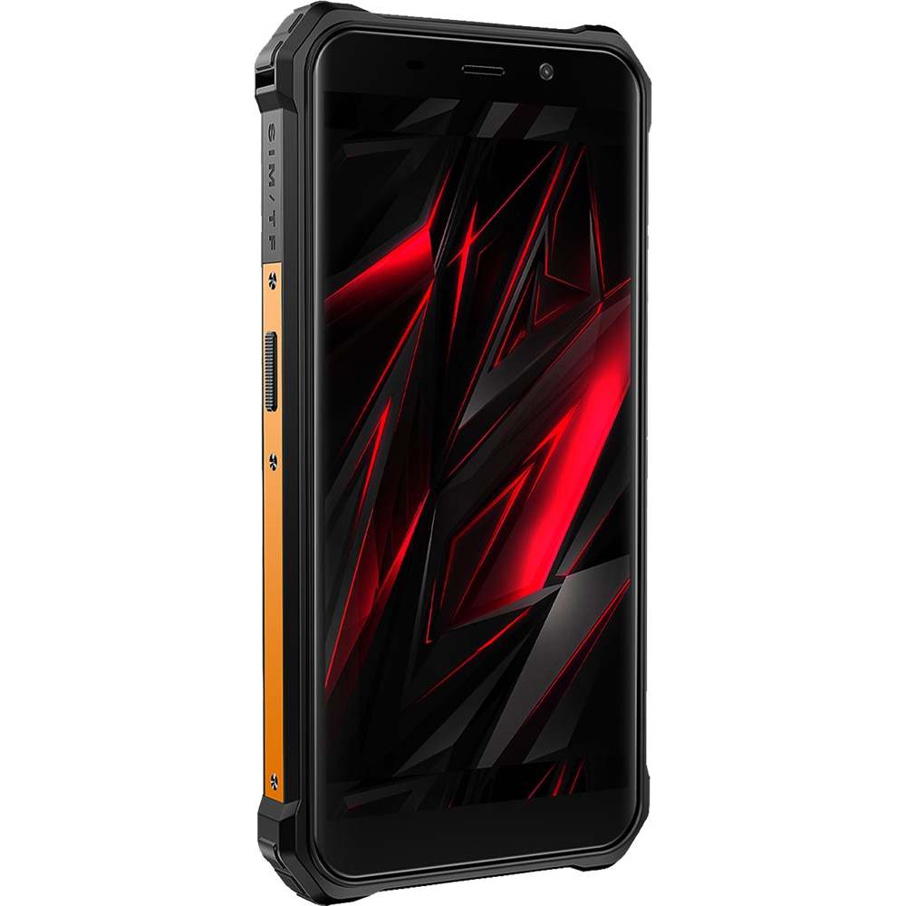 Telefon mobil FOSSIBOT F101 Pro, Dual SIM, 4G, 5.45-inch IPS, Octa-Core Helio P60, 8GB RAM, 128GB, 10600mAh, NFC, GPS, Radio FM, Suport HAC, IP68/IP69K, Android 13, Orange
