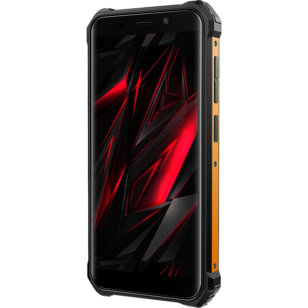 Telefon mobil FOSSIBOT F101 Pro, Dual SIM, 4G, 5.45-inch IPS, Octa-Core Helio P60, 8GB RAM, 128GB, 10600mAh, NFC, GPS, Radio FM, Suport HAC, IP68/IP69K, Android 13, Orange
