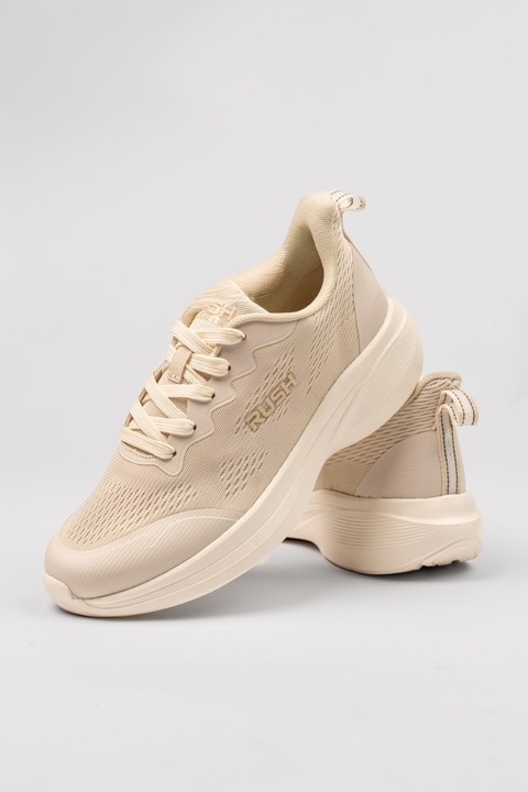 Tenisi Rush LYS pentru femei, piele naturala, bej, marime 40