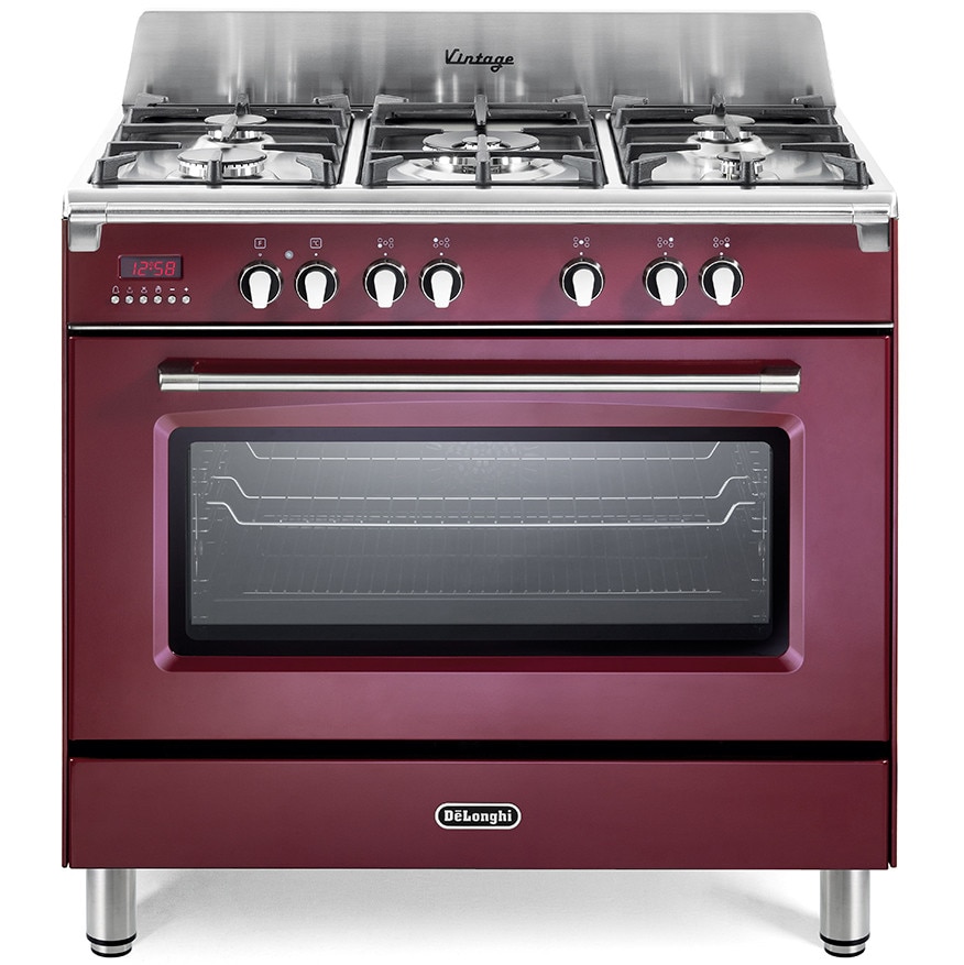 Aragaz mixt DeLonghi MEM 965 RX ED RO cu plita 5 arzatoare pe gaz