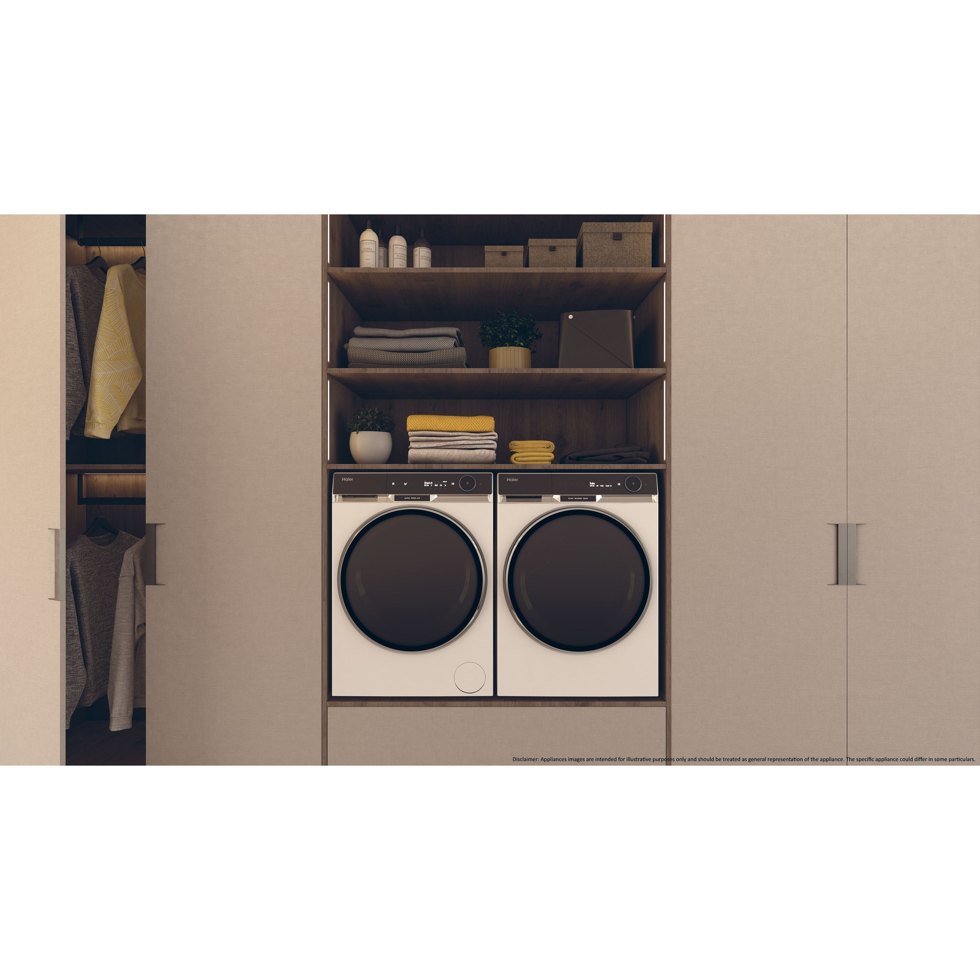 Masina de spalat HAIER HW100-BD14397U1S, Motor Direct Motion, clasa A-20%, 10 kg, 1400 rpm, Ultra Fresh, WiFi/ hOn app, Steam, Autodose, ABT, display LCD, Refresh, alba