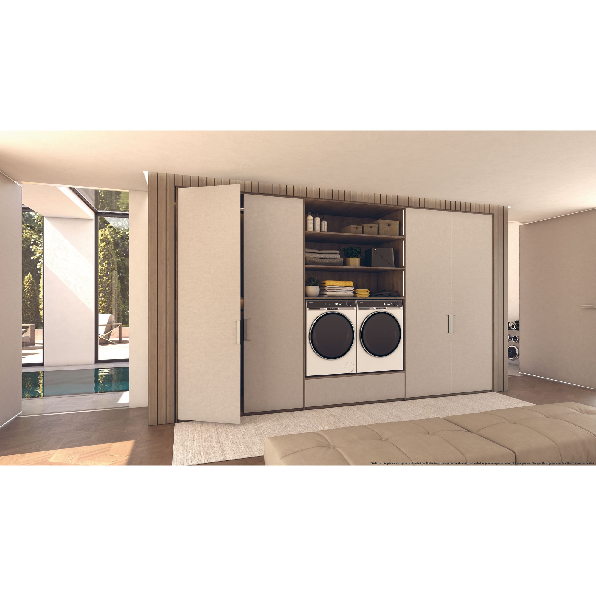 Masina de spalat HAIER HW100-BD14397U1S, Motor Direct Motion, clasa A-20%, 10 kg, 1400 rpm, Ultra Fresh, WiFi/ hOn app, Steam, Autodose, ABT, display LCD, Refresh, alba