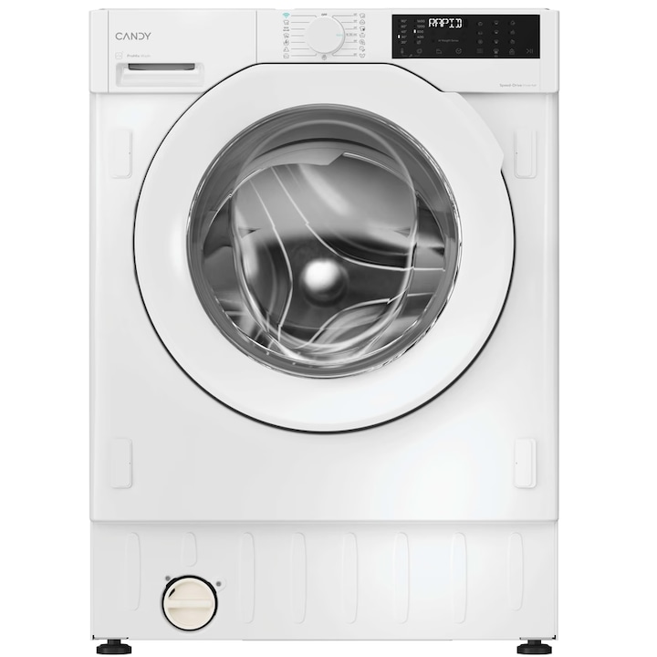 Candy BC4S69M6D8J-S beépíthető mosógép, 9 kg, 1600RPM, Inverter motor, WiFi/hOn app, Steam, Mix Power Systems, A energiaosztály