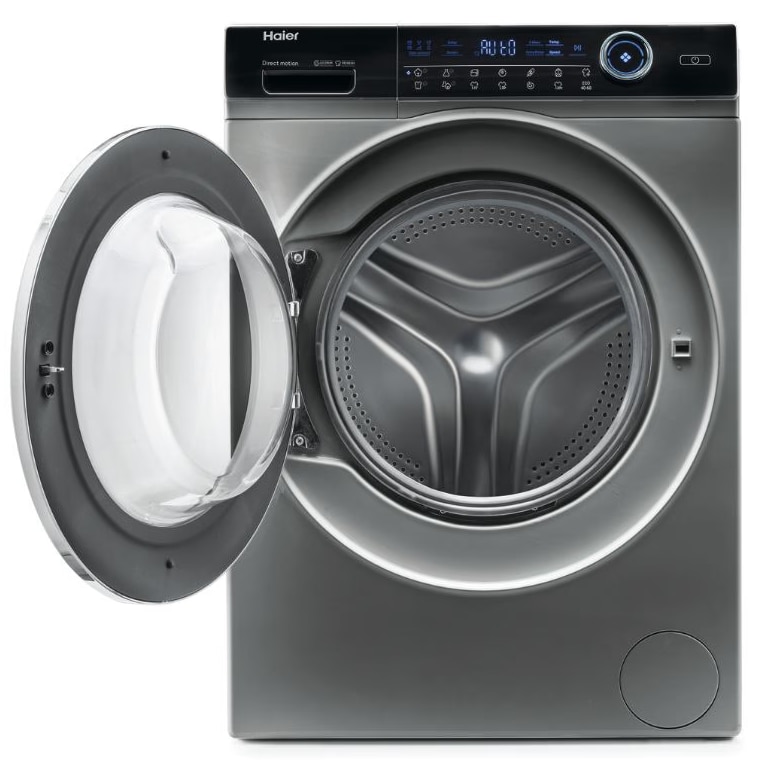 Masina de spalat HAIER HW80-B14979S8, motor Direct Motion, clasa A, 8 kg, 1400 rpm, Steam, Refresh, ABT, iluminare tambur, antracit