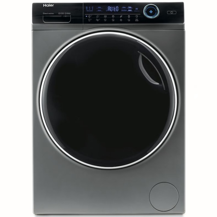 Пералня Haier HW80-B14979S8, Direct Motion мотор, Клас A, 8 кг, 1400 об/мин, Пара, Refresh, ABT, Осветление на барабана, Антрацит