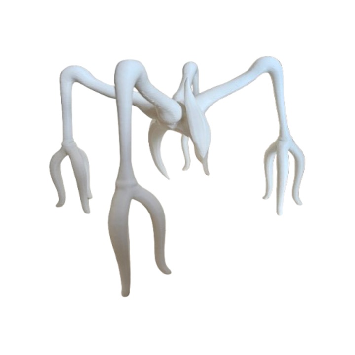 Figurina IMALDI PRO Mind Flayer – Stranger Things, 13 cm, PLA biodegradabil, Alb, pentru pictura si colectie (Fan Art)