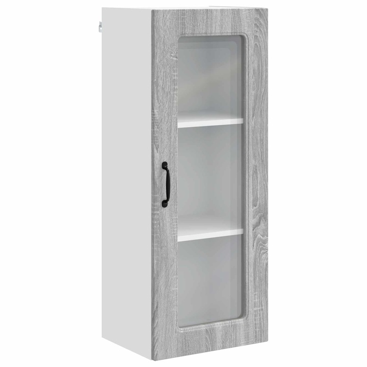 Dulap de bucatarie Kalmar, Gri Sonoma, 40x31x100cm, lemn compozit