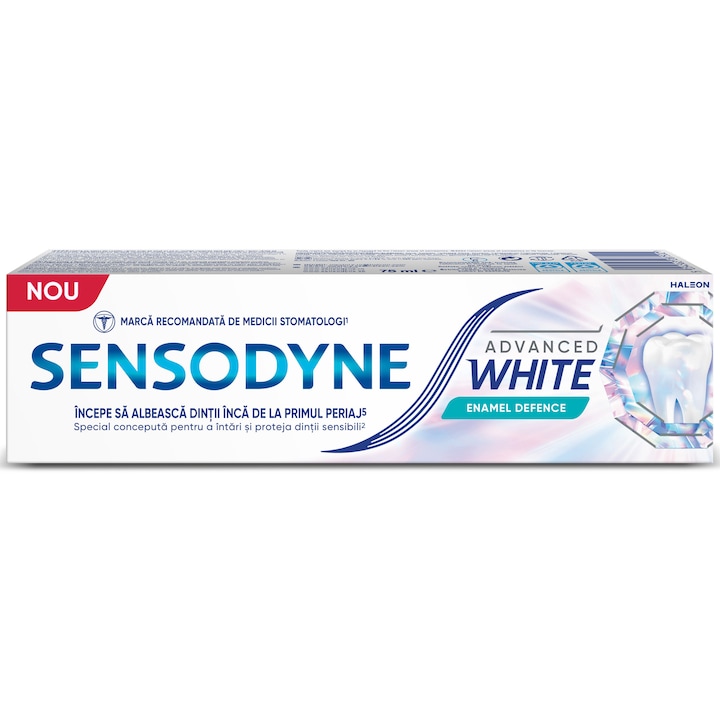 Pasta de dinti Sensodyne Advanced White Enamel Defence, 75 ml
